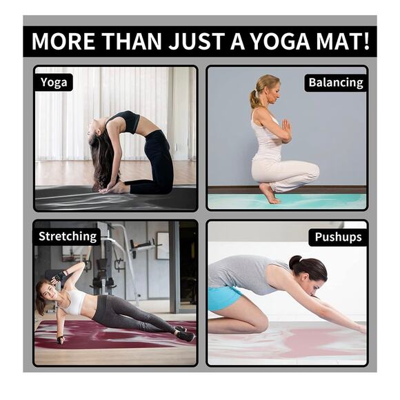 NWB Non Slip Yoga Mat 72” x 26” With Bag - Picture 5 of 9